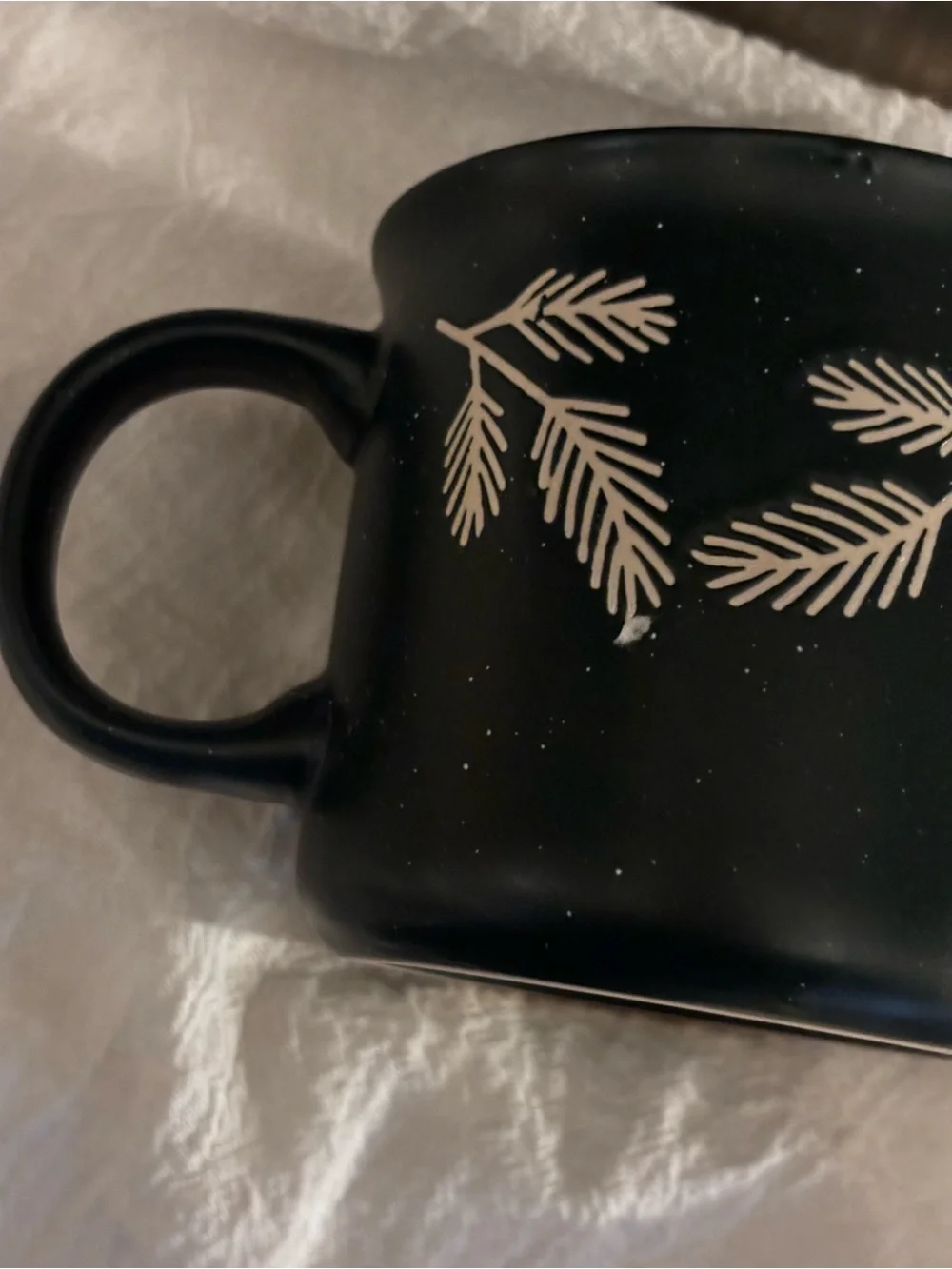 Peppermint and Pines dark green Joy to the World Mug